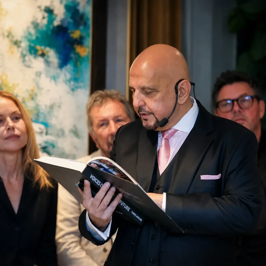 Tariq Qureishy reading from Voices of the Future